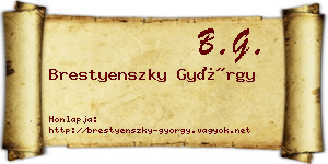 Brestyenszky György névjegykártya
