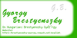 gyorgy brestyenszky business card